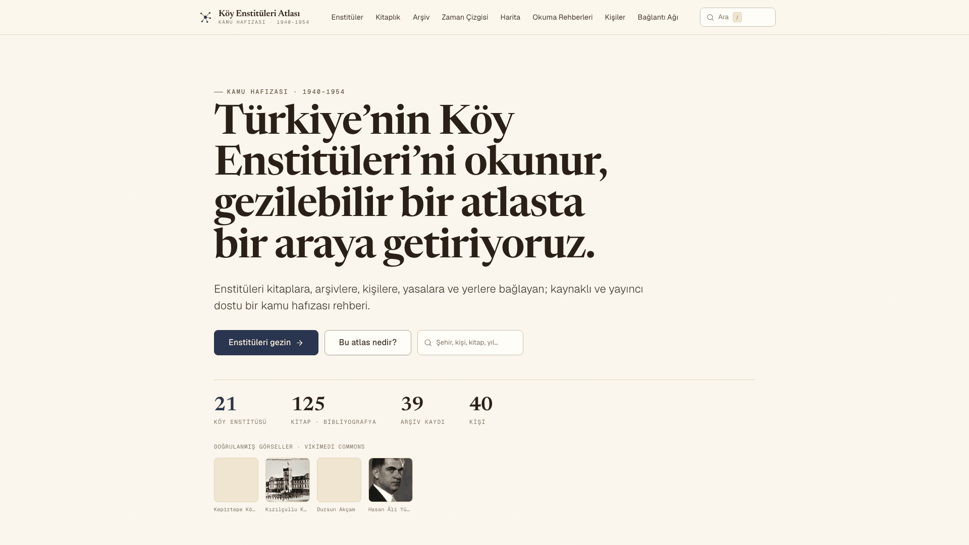 Köy Atlası — An atlas of Turkey's enlightenment schools.